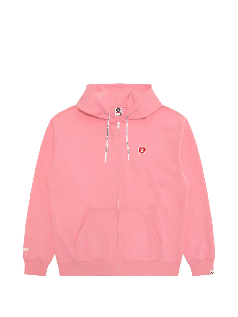 AAPE BY *A BATHING APE® heart-motif zip-up hoodie - Rosa