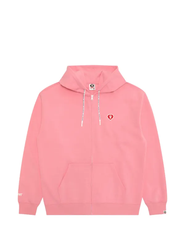 A BATHING APE ピンク ジップアップパーカー AAPE BY *A BATHING APE® ジップアップ パーカー | ピンク | FARFETCH JP