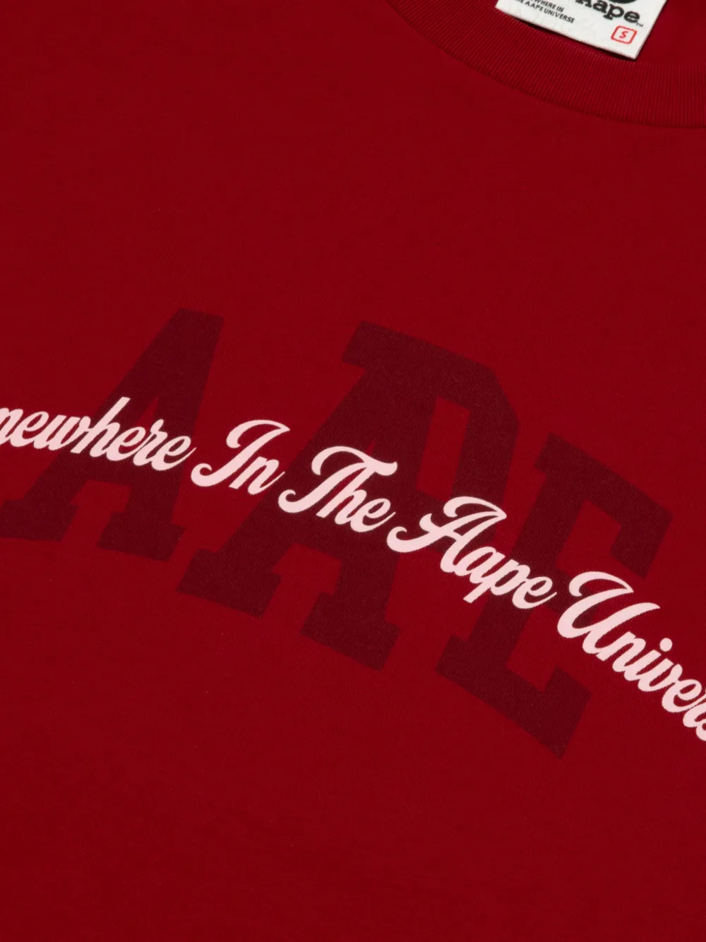  Aape By *a Bathing Ape® Graphic-print T-shirt - Red 