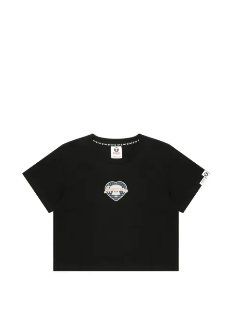 AAPE BY *A BATHING APE® heart-print T-shirt