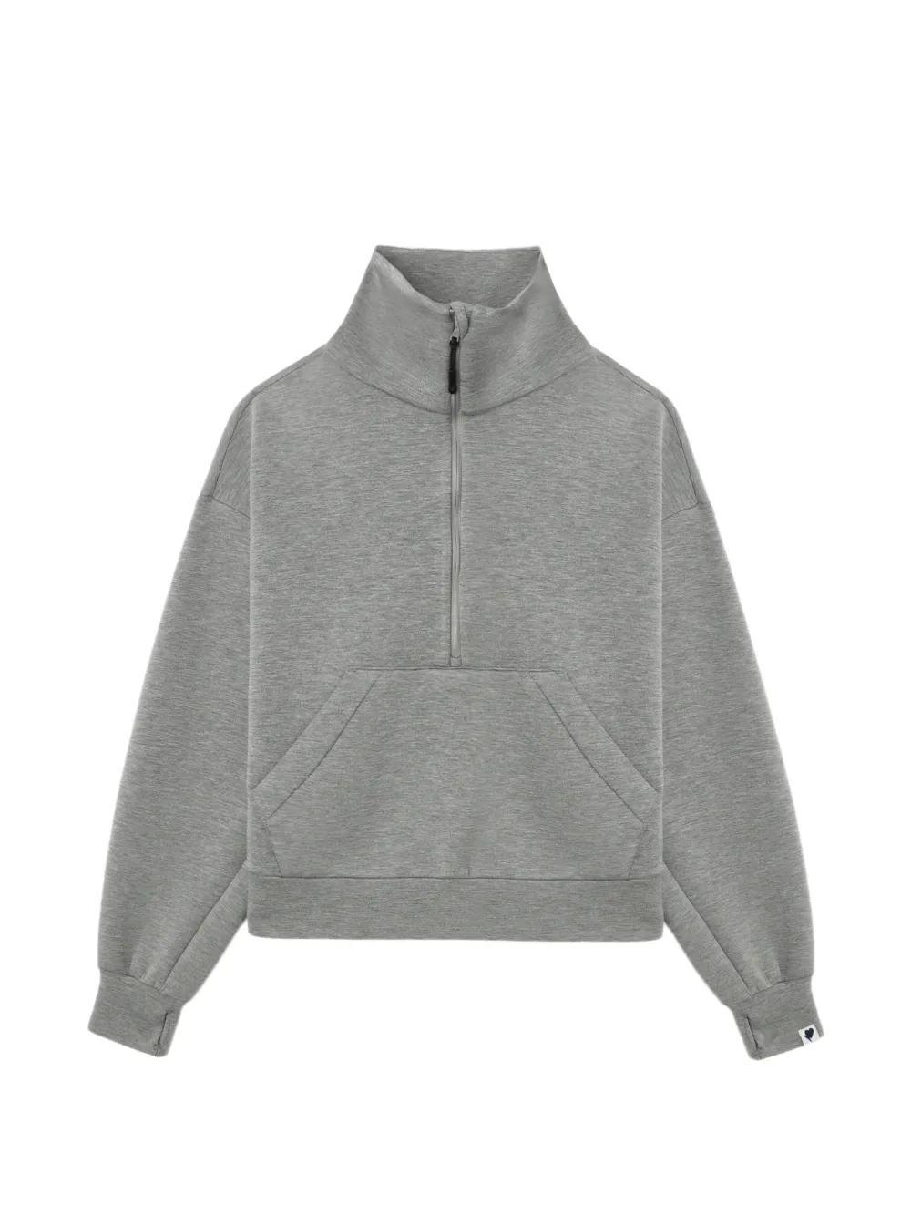 APEE™ by *A BATHING APE® funnel-neck half-zip sweatshirt - Grigio