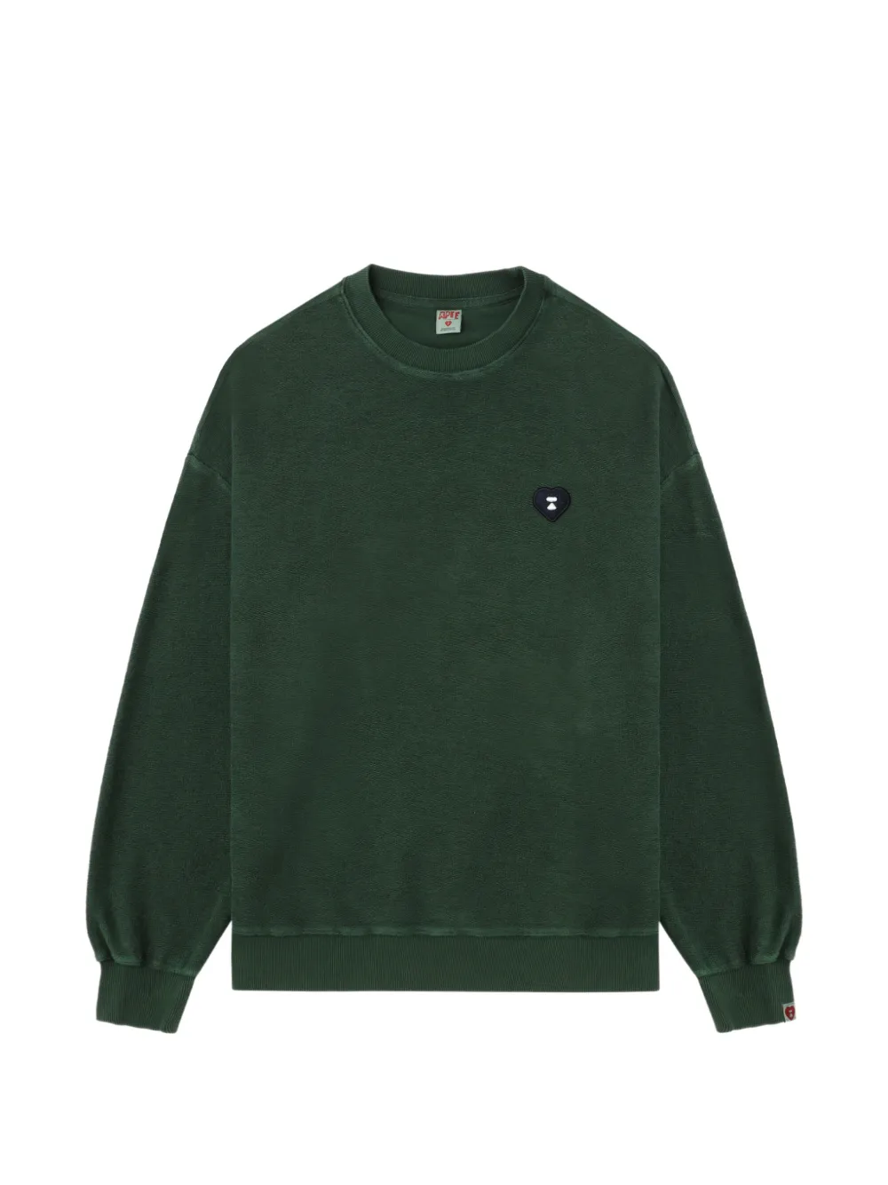 APEE™ by *A BATHING APE® heart-patch sweatshirt - Verde