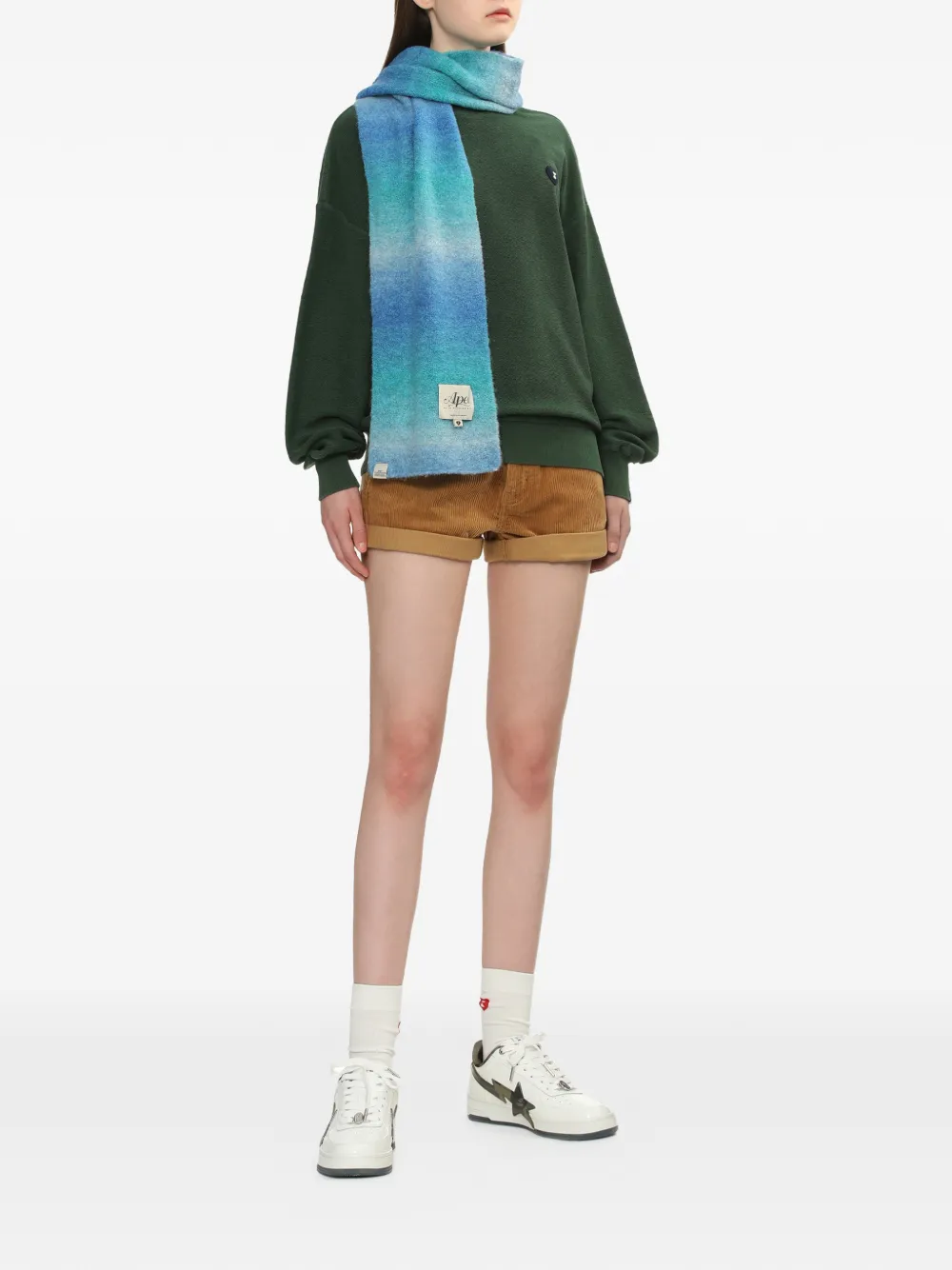  A Bathing Ape® Heart-patch Sweatshirt - Green 