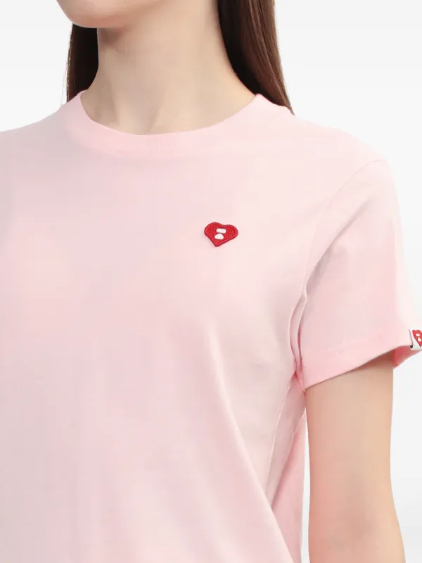 A BATHING APE® ハートエンブロイダリー Tシャツ | ピンク | FARFETCH JP