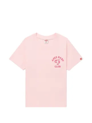 A BATHING APE® ロゴ グラフィック Tシャツ | ピンク | FARFETCH JP