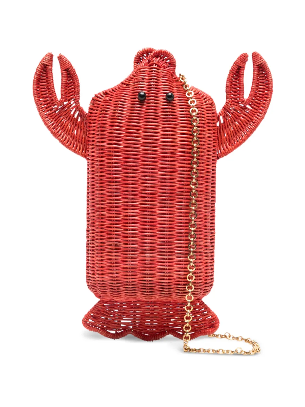 SERPUI lobster chain clutch bag - Rosso