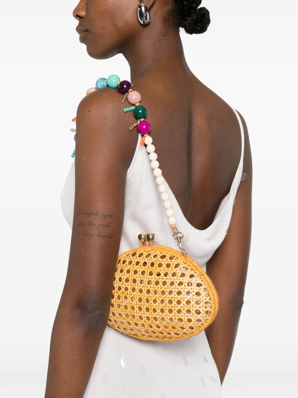 SERPUI Elise Om clutch bag - Beige