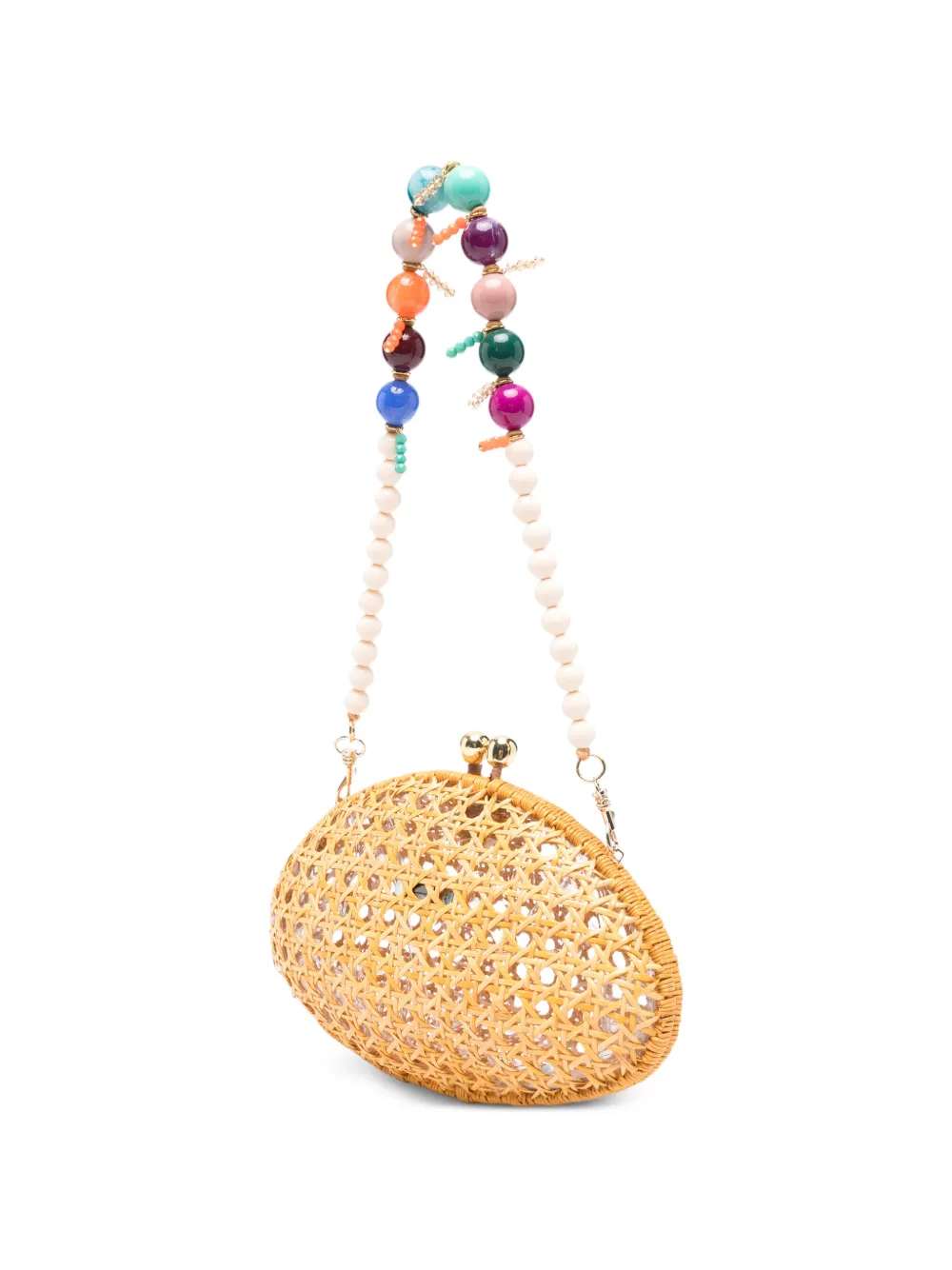  Serpui Elise Om Clutch Bag - Neutrals 