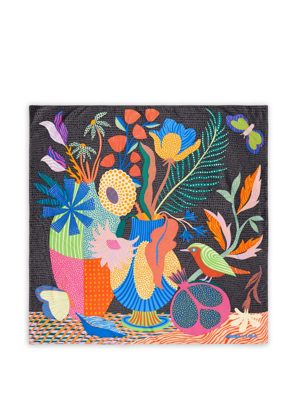 BIMBA Y LOLA Sjaal met print Grijs