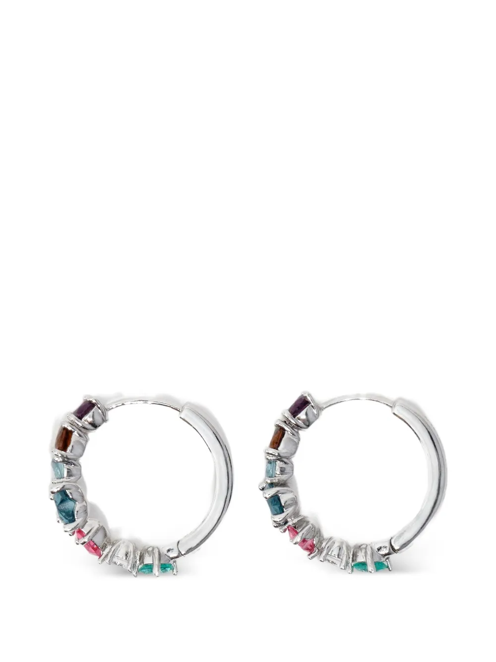 BIMBA Y LOLA Creolen mit Kristallverzierung - Silber