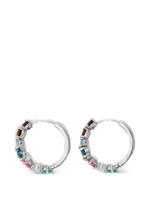 Bimba y Lola crystal-embellished hoop earrings