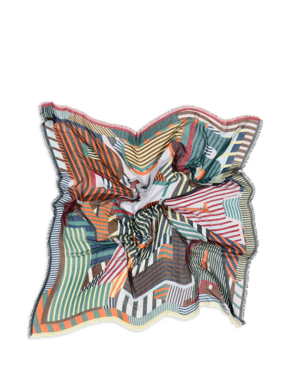 Stripe-Pattern Scarf