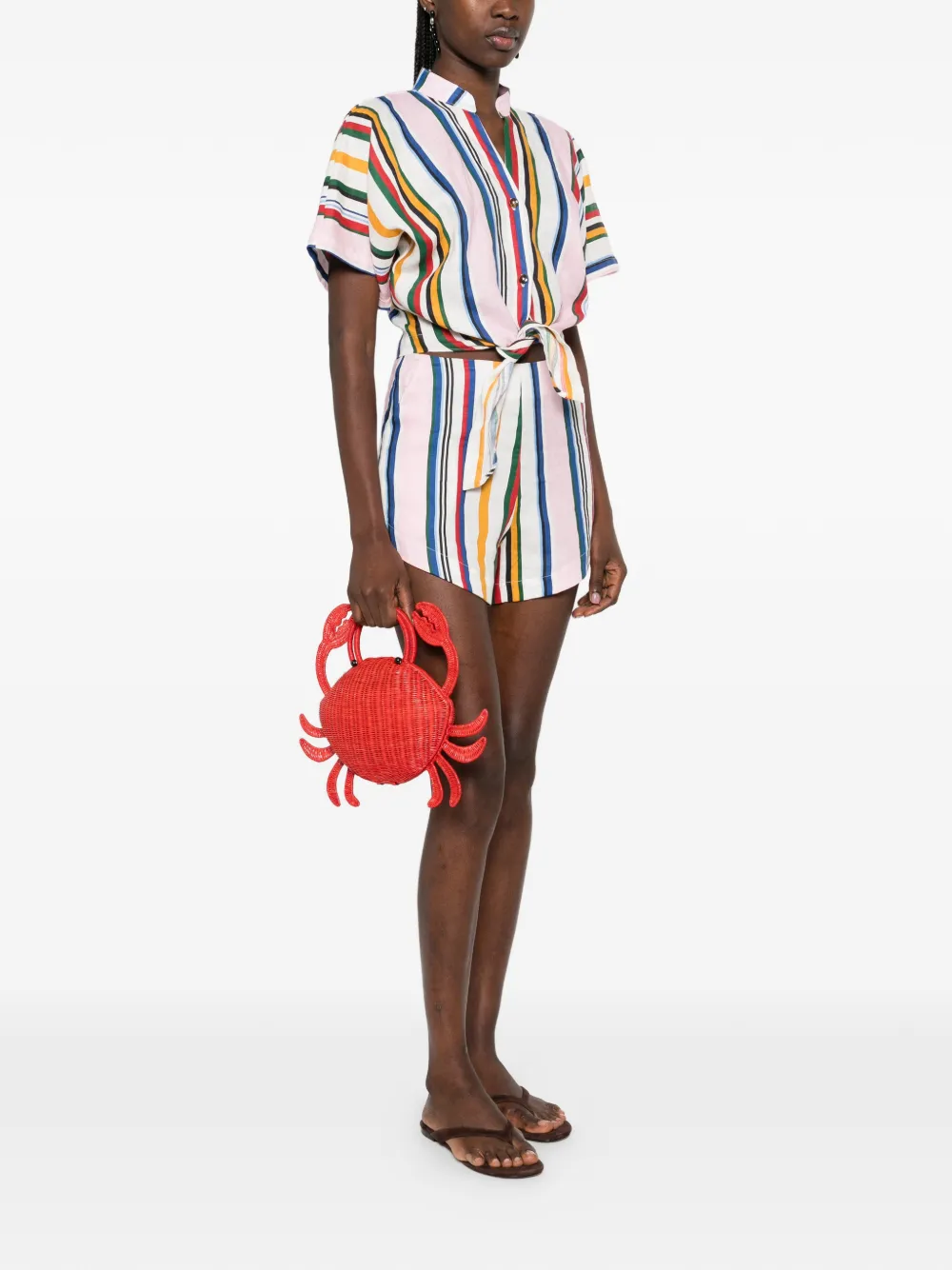 SERPUI Matteo Crab tote bag - Rood