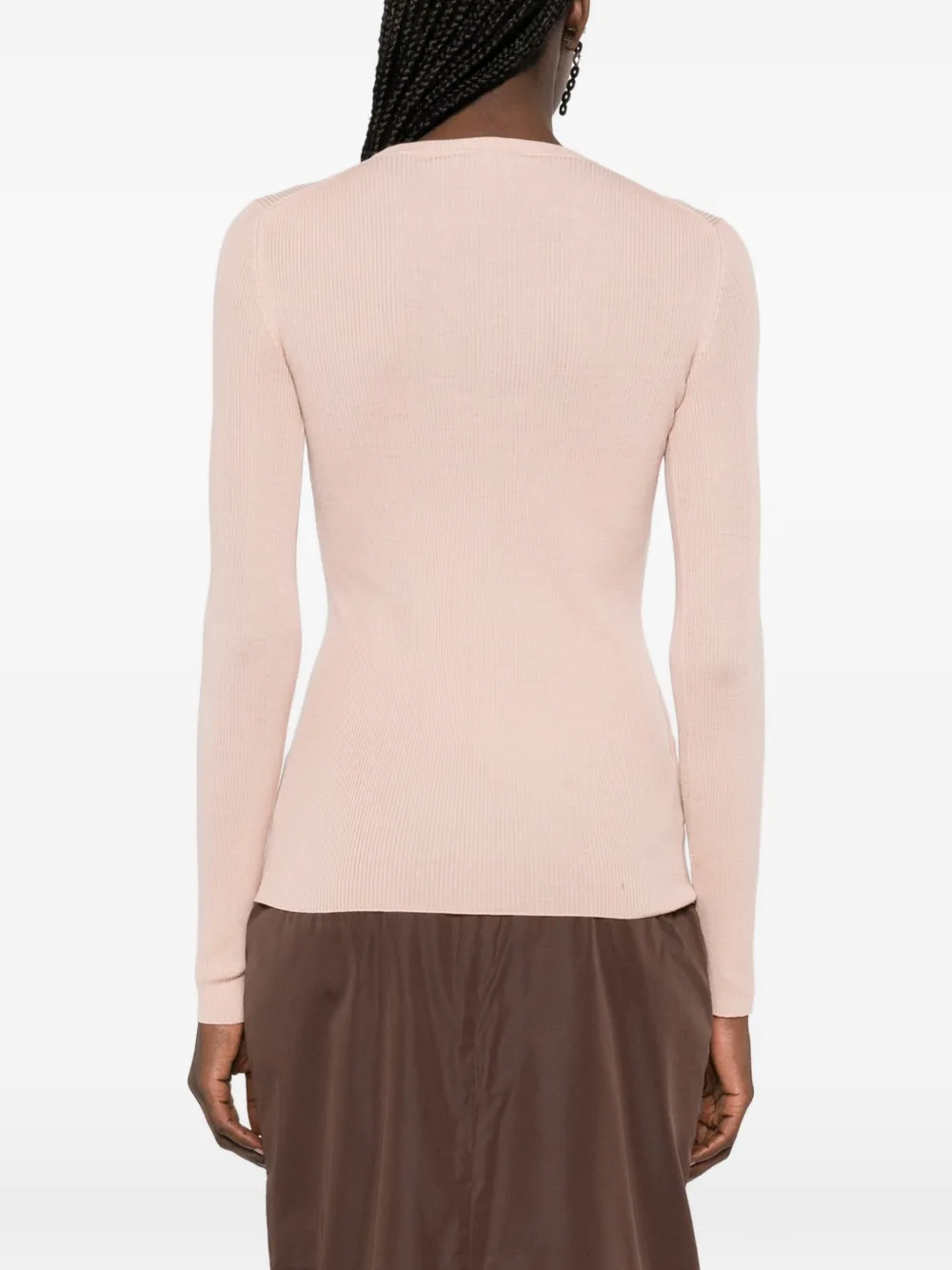 Prada Wollen trui met applicatie Roze