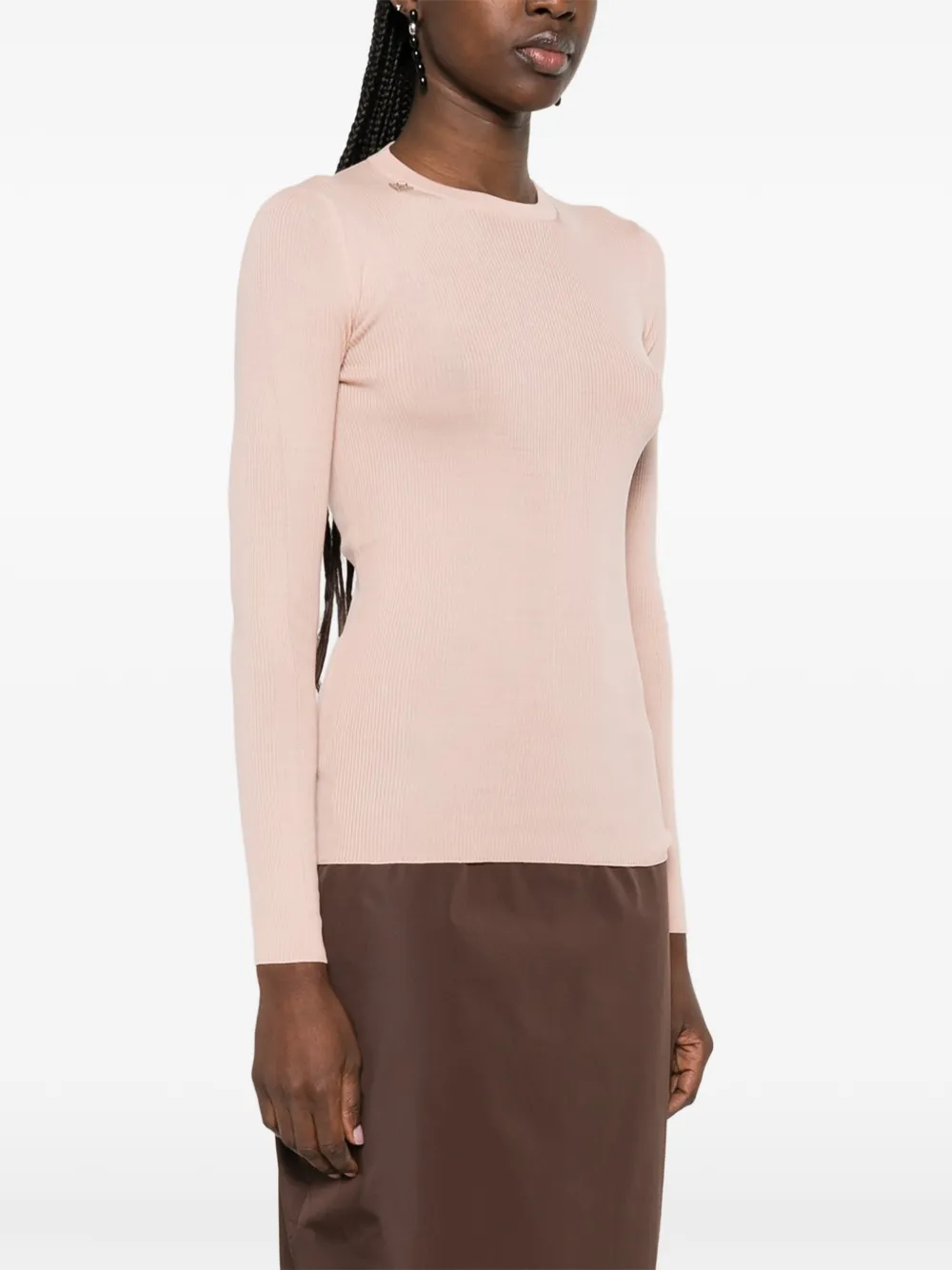 Prada Wollen trui met applicatie Roze