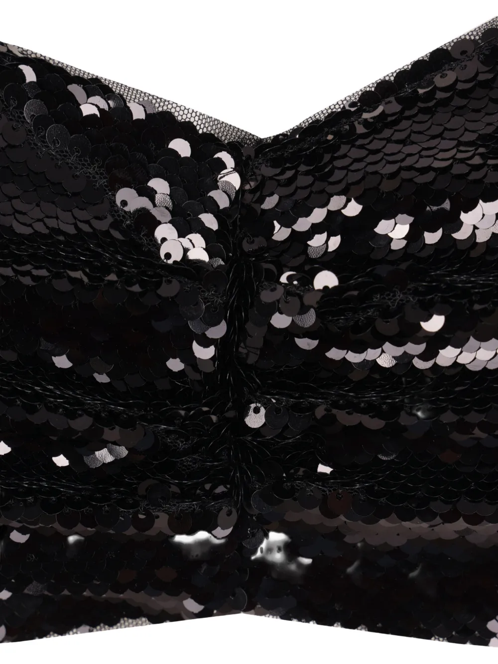 Simone Rocha Strapless top met pailletten Zwart