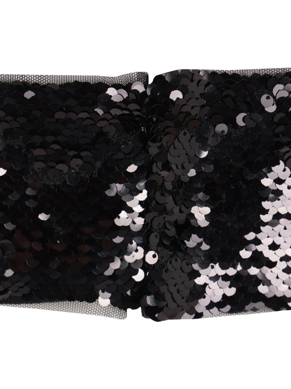  Simone Rocha Sequined Strapless Top - Black 