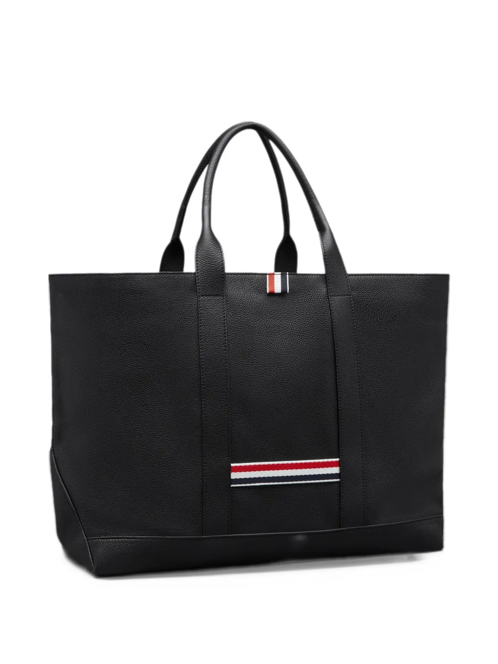 Thom Browne Medium Tool shopper van zacht bewerkt leer Zwart