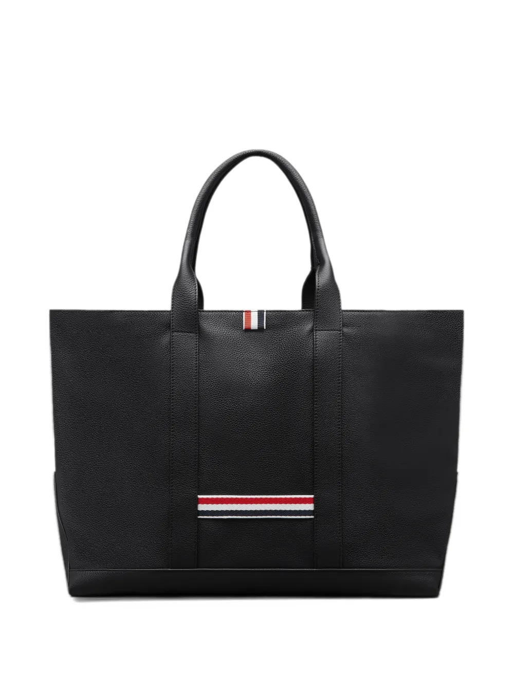 Thom Browne Medium Tool shopper van zacht bewerkt leer Zwart