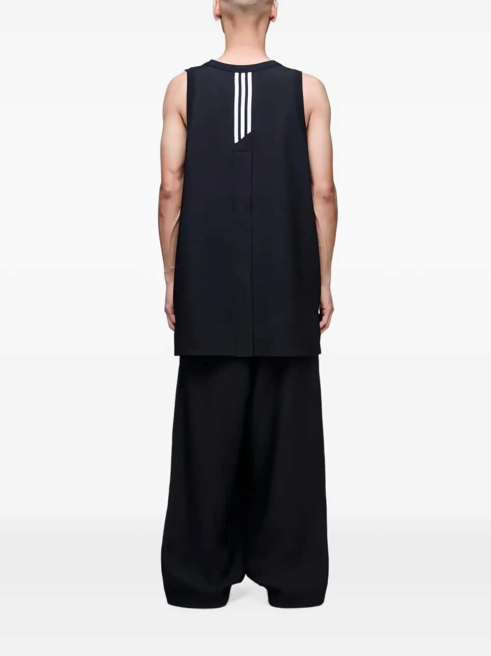Y-3 Gestreepte broek Zwart
