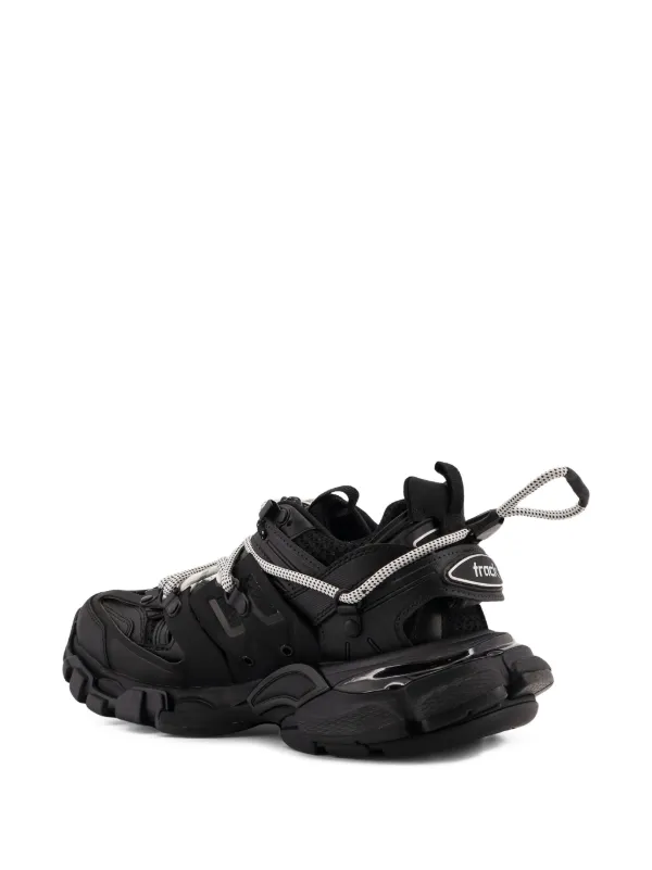 Balenciaga Track Panelled Mesh Sneakers | Black | FARFETCH