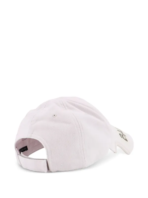 Balenciaga Masking Tape Cap | White | FARFETCH