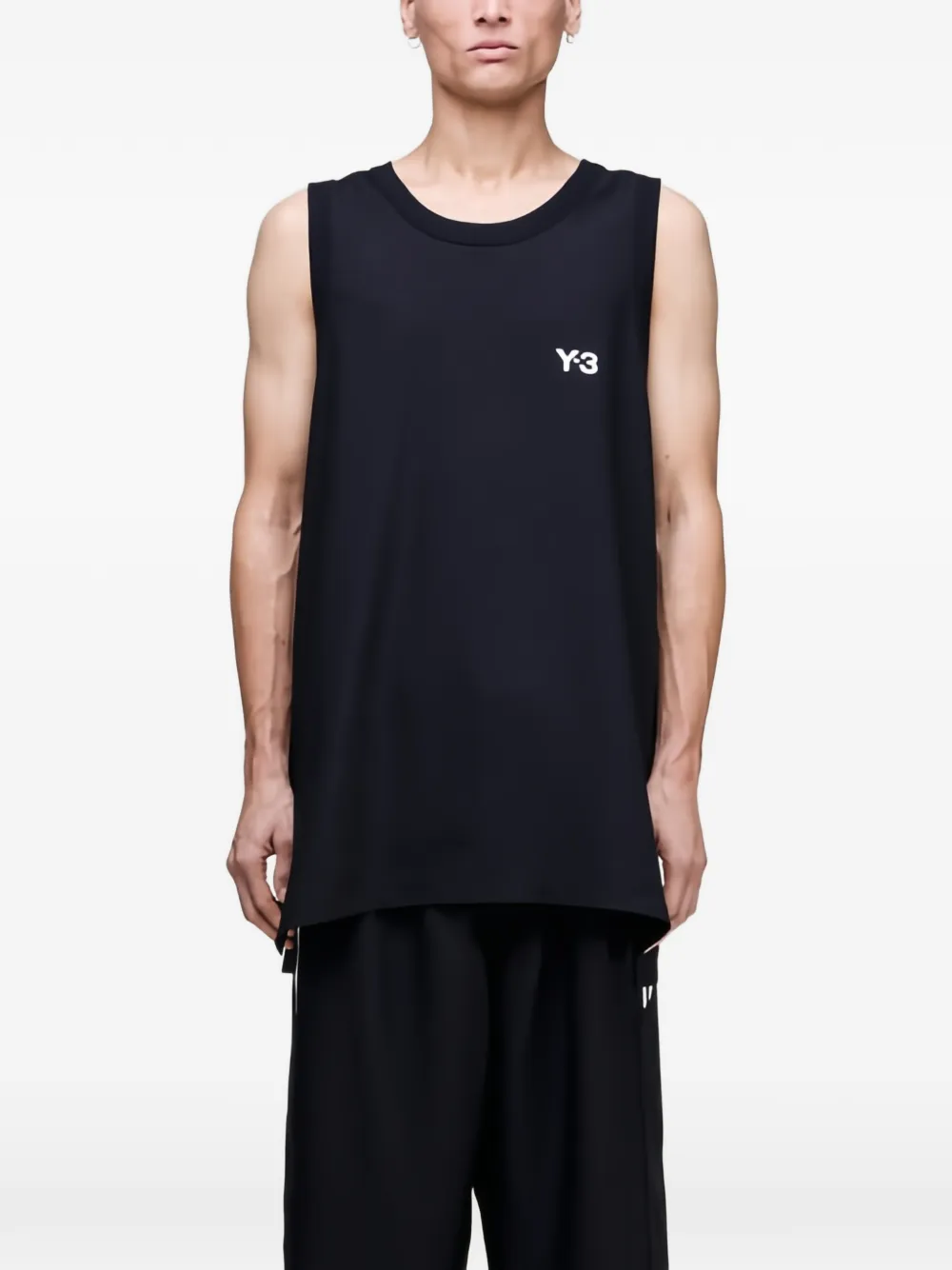 Y-3 logo-print tank top
