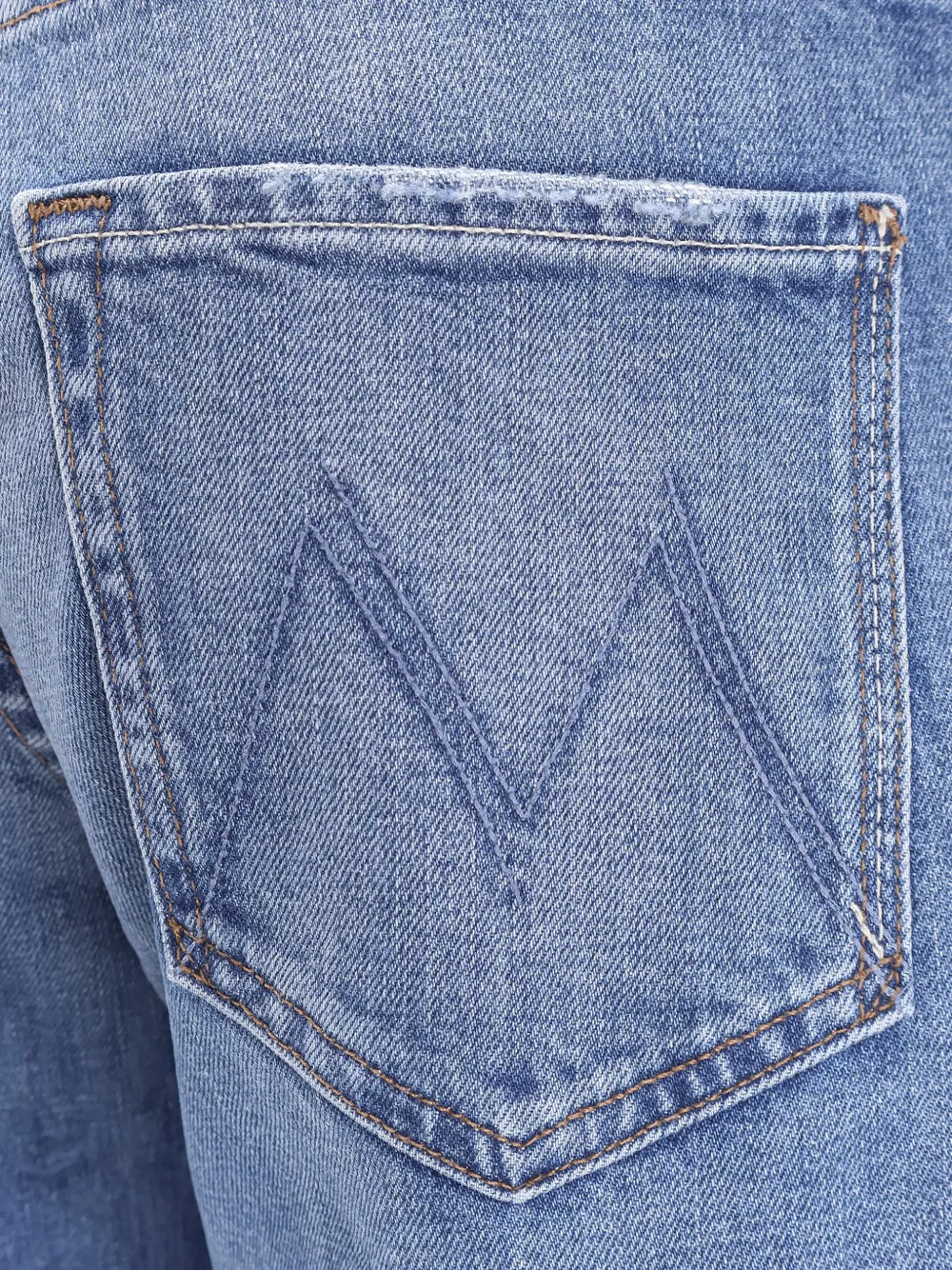 MOTHER Lasso Sneak mid-waist jeans Blauw