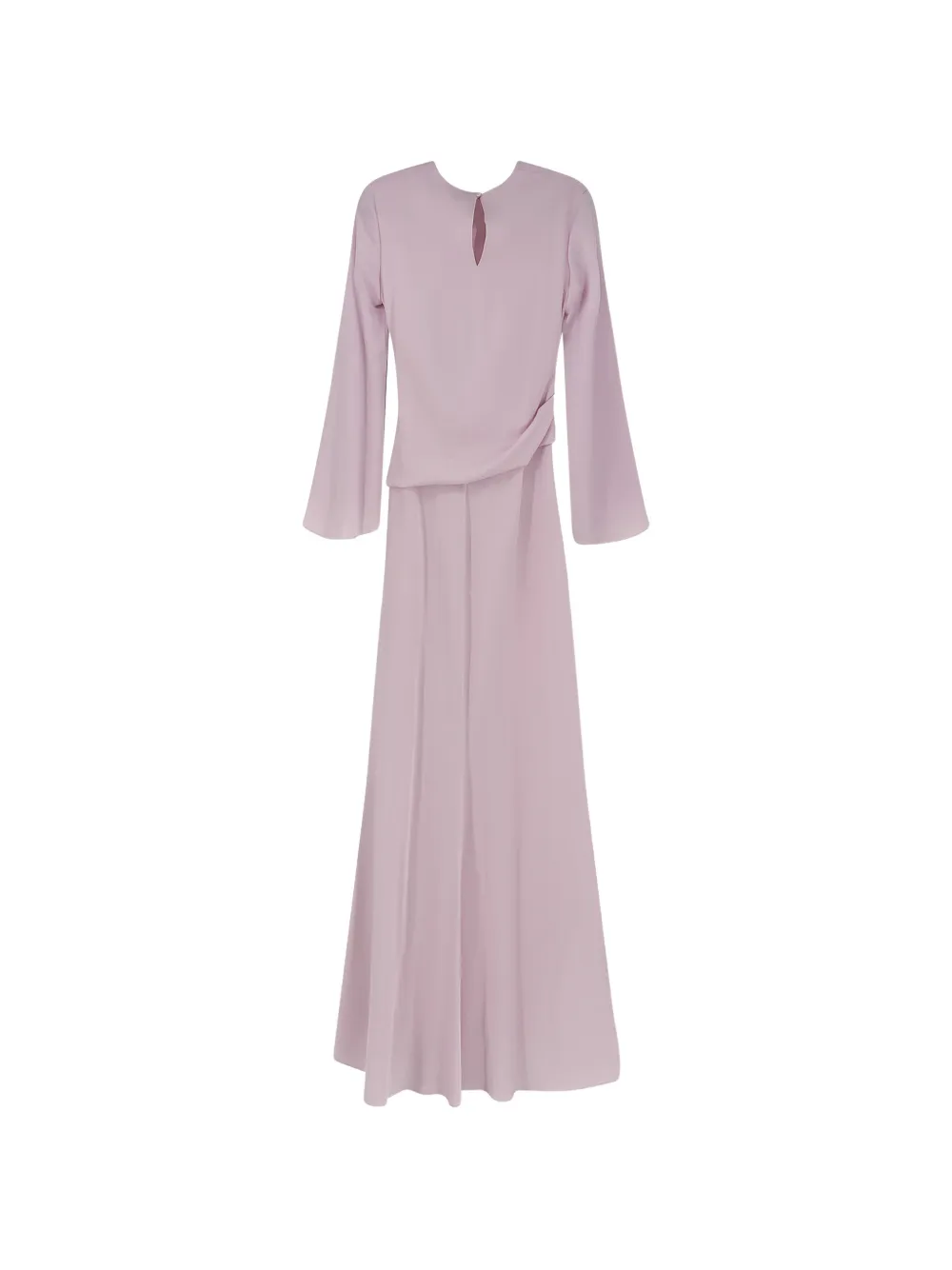 Alexander McQueen long-sleeve draped maxi dress - Roze