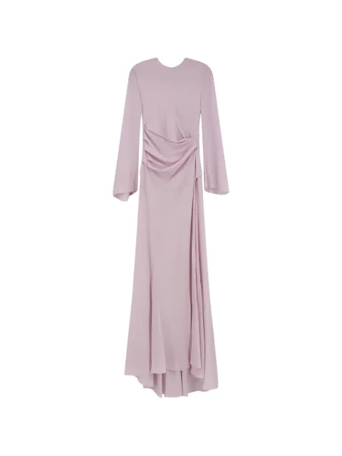 Alexander McQueen long-sleeve draped maxi dress