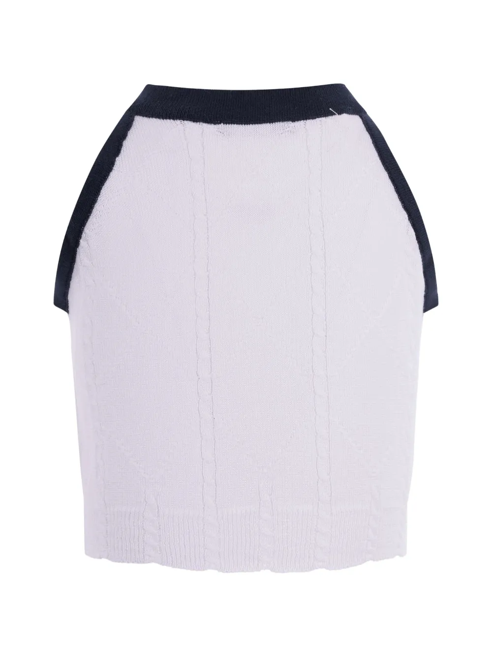  Balmain Kids Logo-button Sleeveless Top - White 