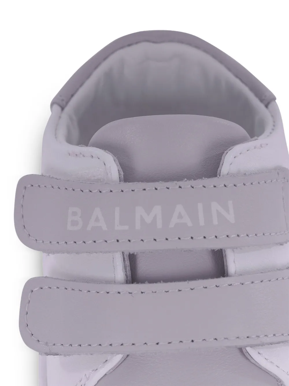 Balmain Kids Slofjes met bandje en logoprint Wit