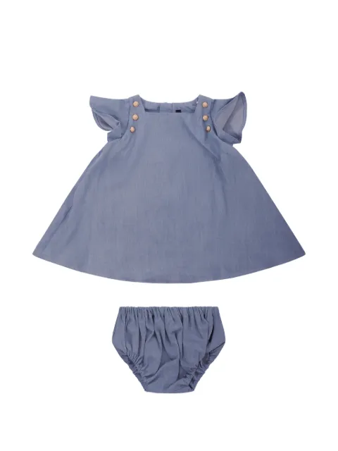 Balmain Kids ruffled button dress