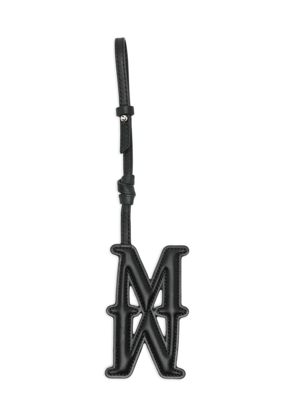 Max Mara leather bag charm - Schwarz