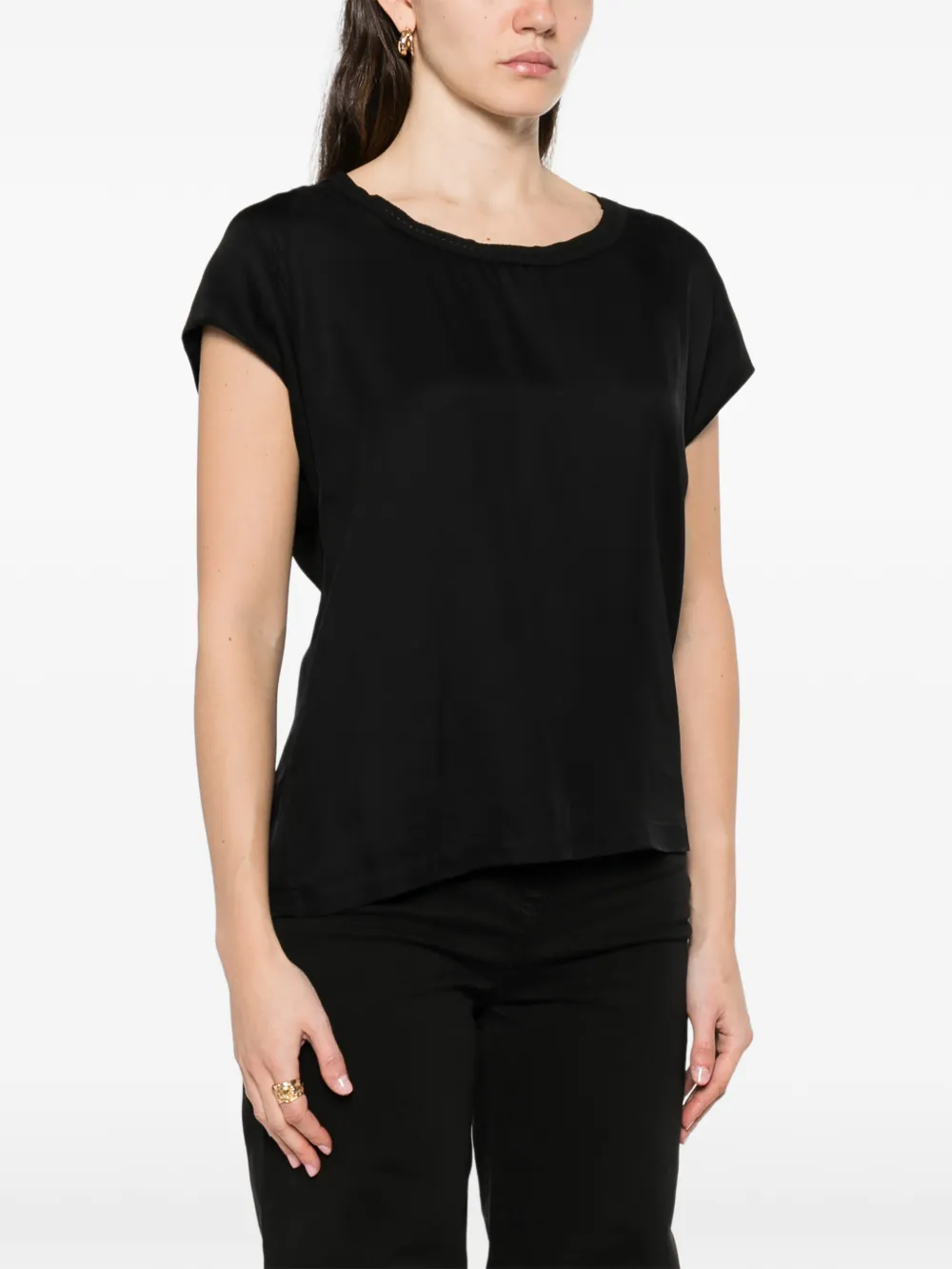 PINKO Bertha blouse met strikdetail Zwart