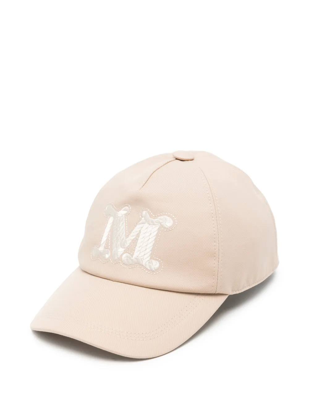 Max Mara Cappello da baseball con logo - Toni neutri