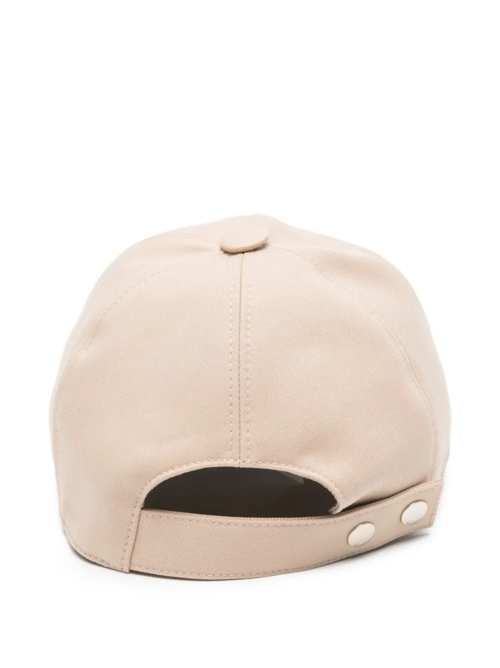  Max Mara Casquette à Logo Brodé - Tons Neutres 