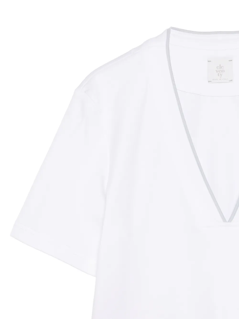  Eleventy V-neck T-shirt - White 