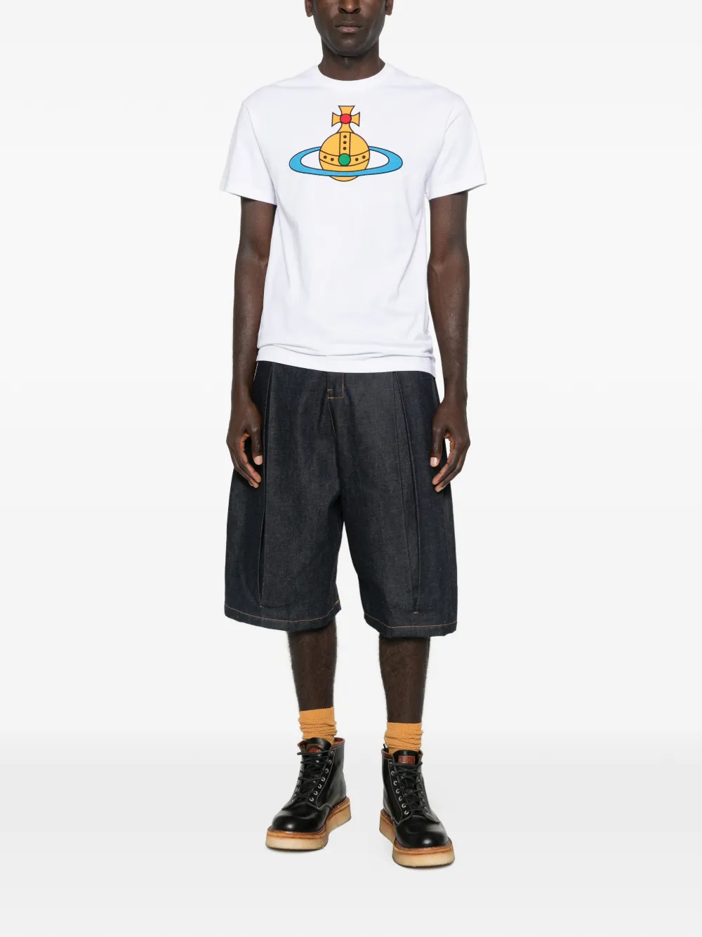 Vivienne Westwood Orb T-shirt met grafische print Wit