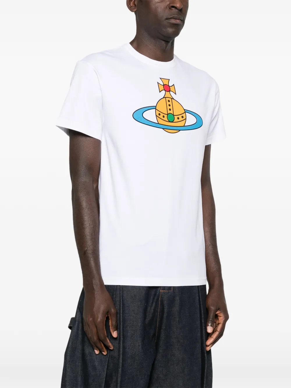 Vivienne Westwood Orb T-shirt met grafische print Wit