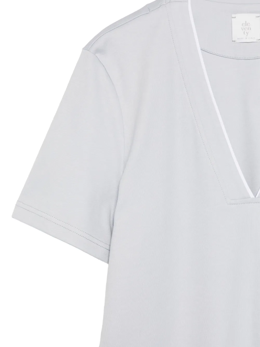  Eleventy V-neck T-shirt - Blue 