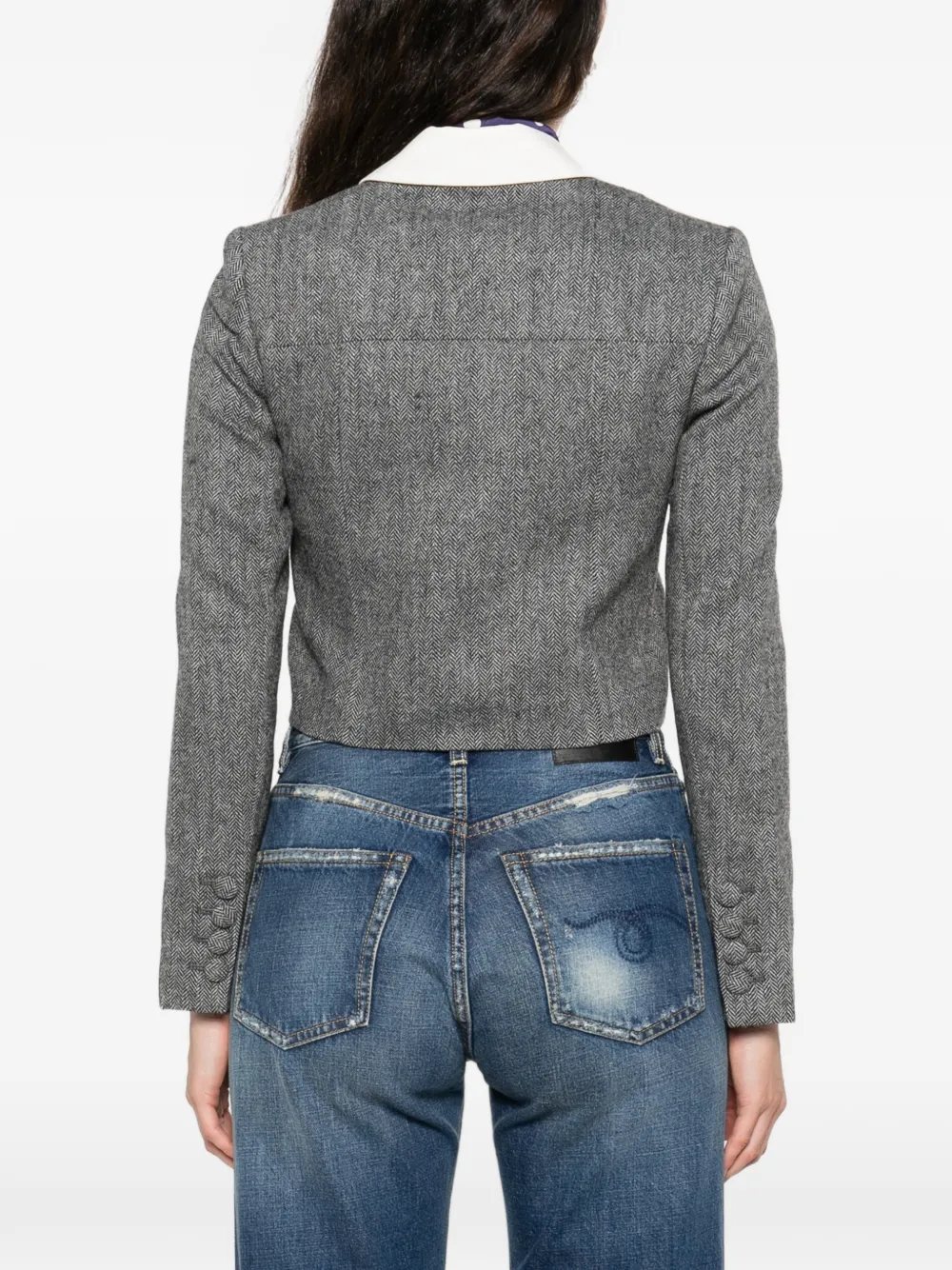 Collar Cropped Jacket