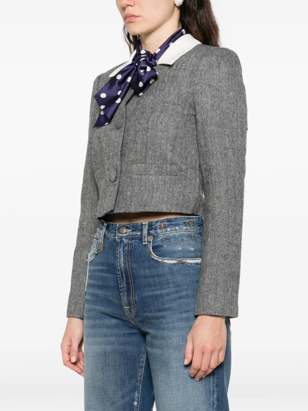 Collar Cropped Jacket