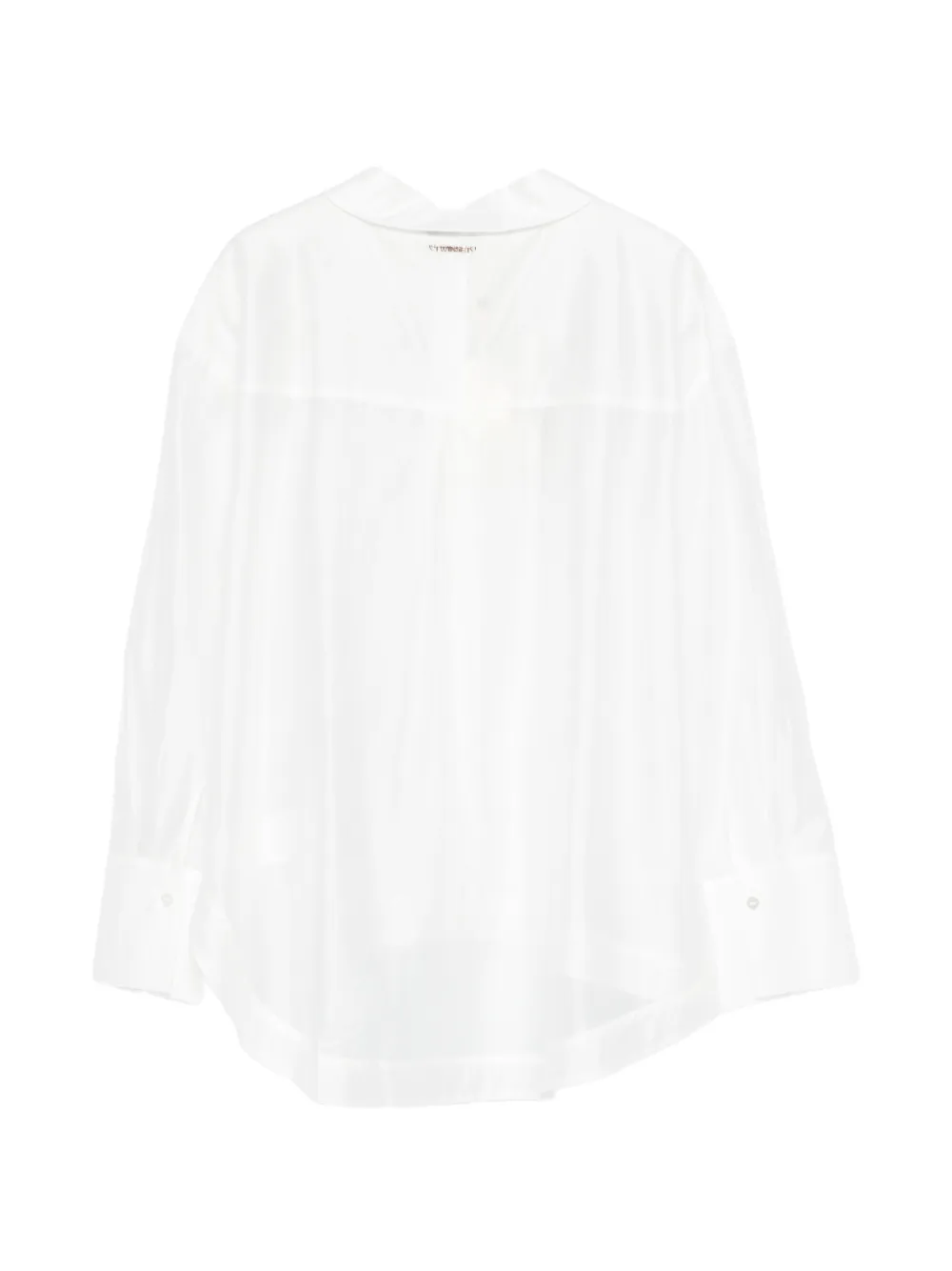 TWINSET Kids Shirt met lange mouwen en ruches Wit