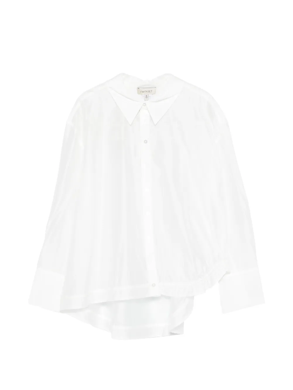 TWINSET Kids long-sleeve ruffled shirt - Bianco