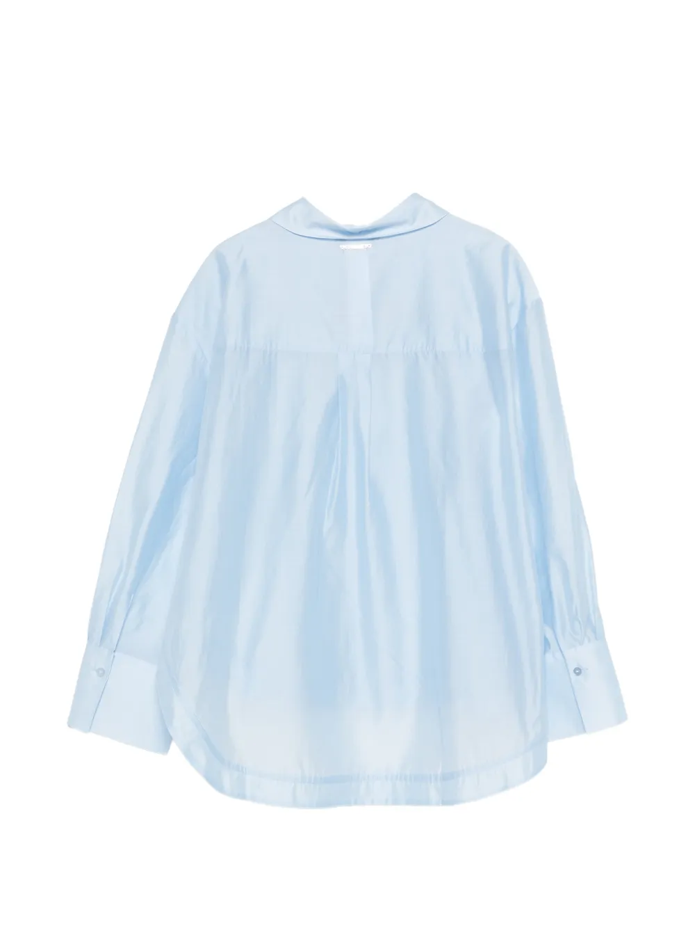 TWINSET Kids Shirt met lange mouwen en ruches Blauw