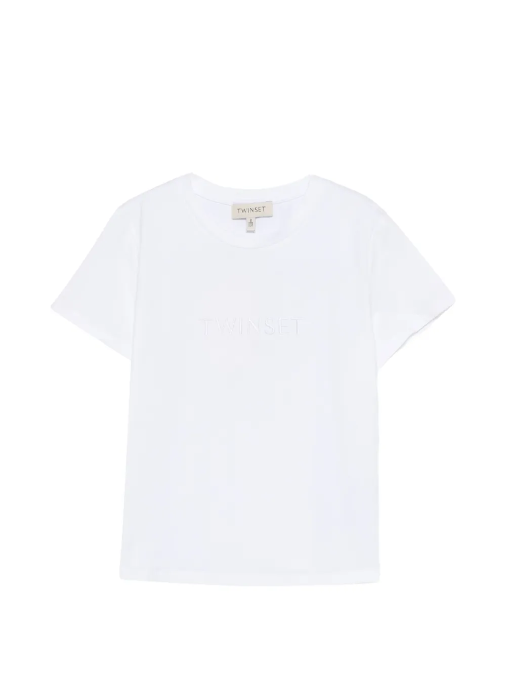 TWINSET Kids short-sleeve embossed T-shirt - Bianco