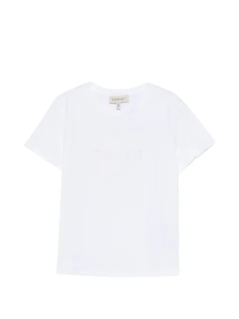TWINSET Kids playera manga corta con diseño en relieve