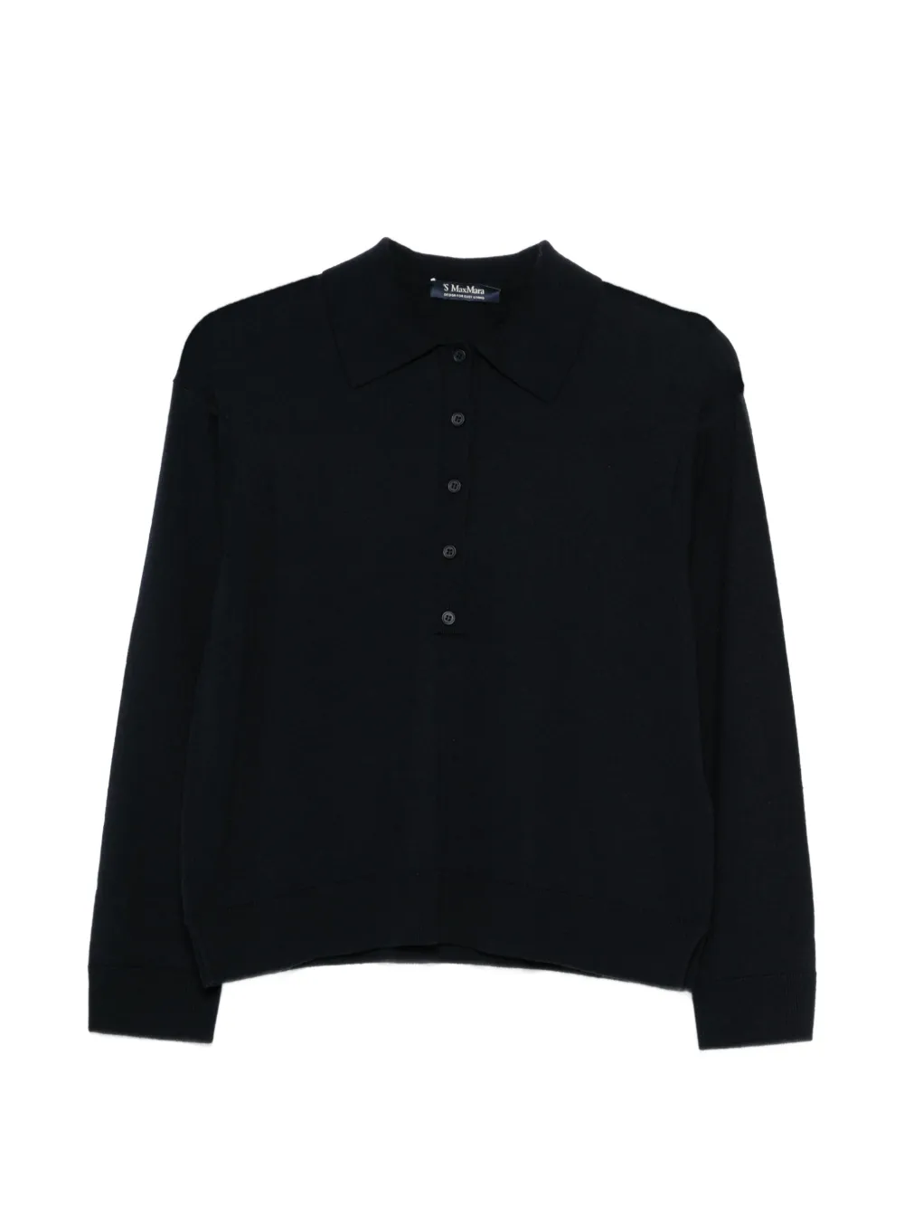 'S Max Mara Polo con bottoni - Blu