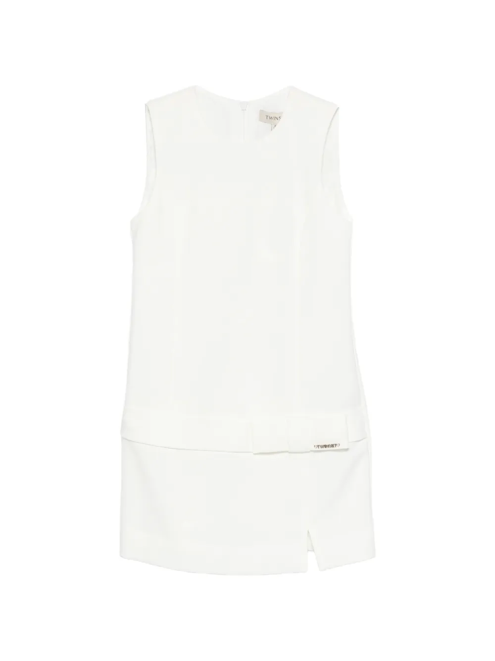 TWINSET Kids bow-detail sleeveless dress - Bianco